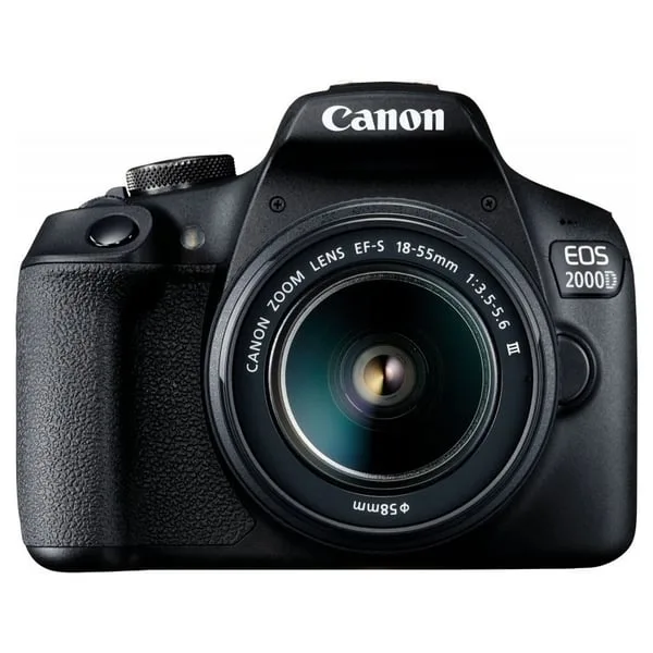 Canon 2000D Digital SLR Camera Body Black + 18-55mm DC III Lens Kit (Rental Unit)