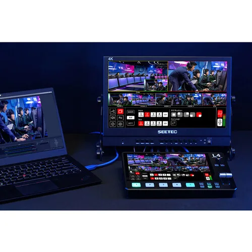 FEELWORLD L4 5-Channel HDMI/SDI Video Switcher with 10.1” Touchscreen for Professional Live Streaming - Image 14