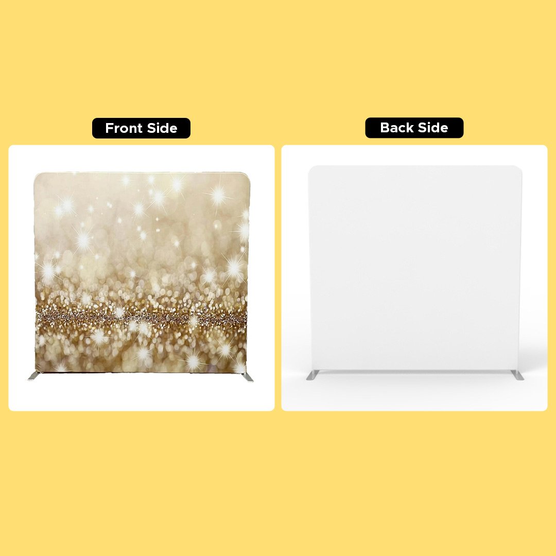 Xria Tension fabric backdrop 2.4×2.4 meters 8x8 ft One Side Printing with White Side Straight Tension Fabric Backdrop and Stand for Photobooth Birthday Party and Wedding Decoration - Image 3