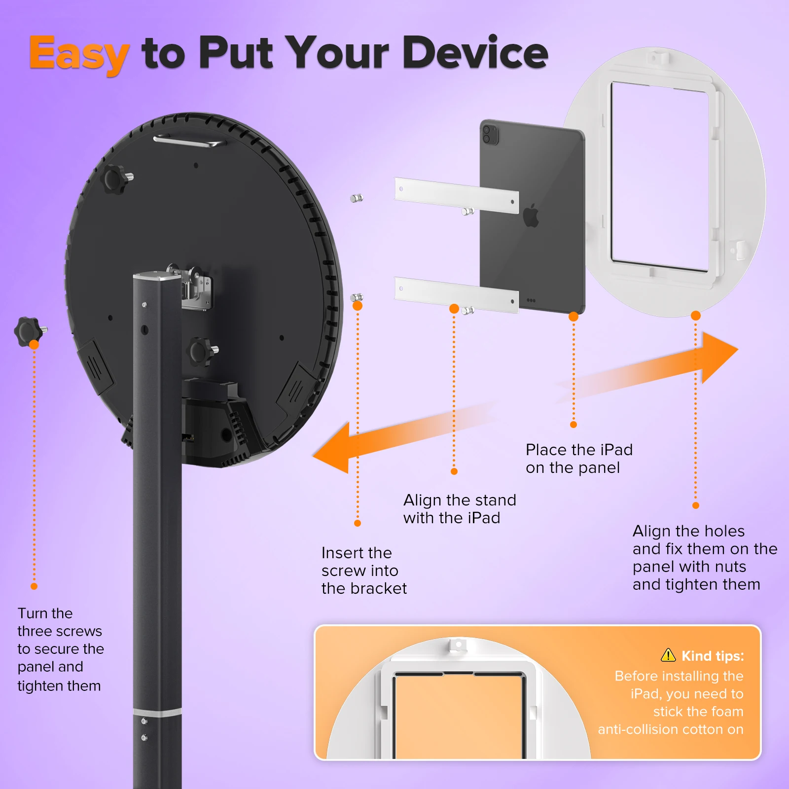 Xria XR-Q1V Portable iPad Photo Booth with Remote & APP Control | RGB Ring Light Selfie Booth Stand (B2B Rental Unit) - Image 5